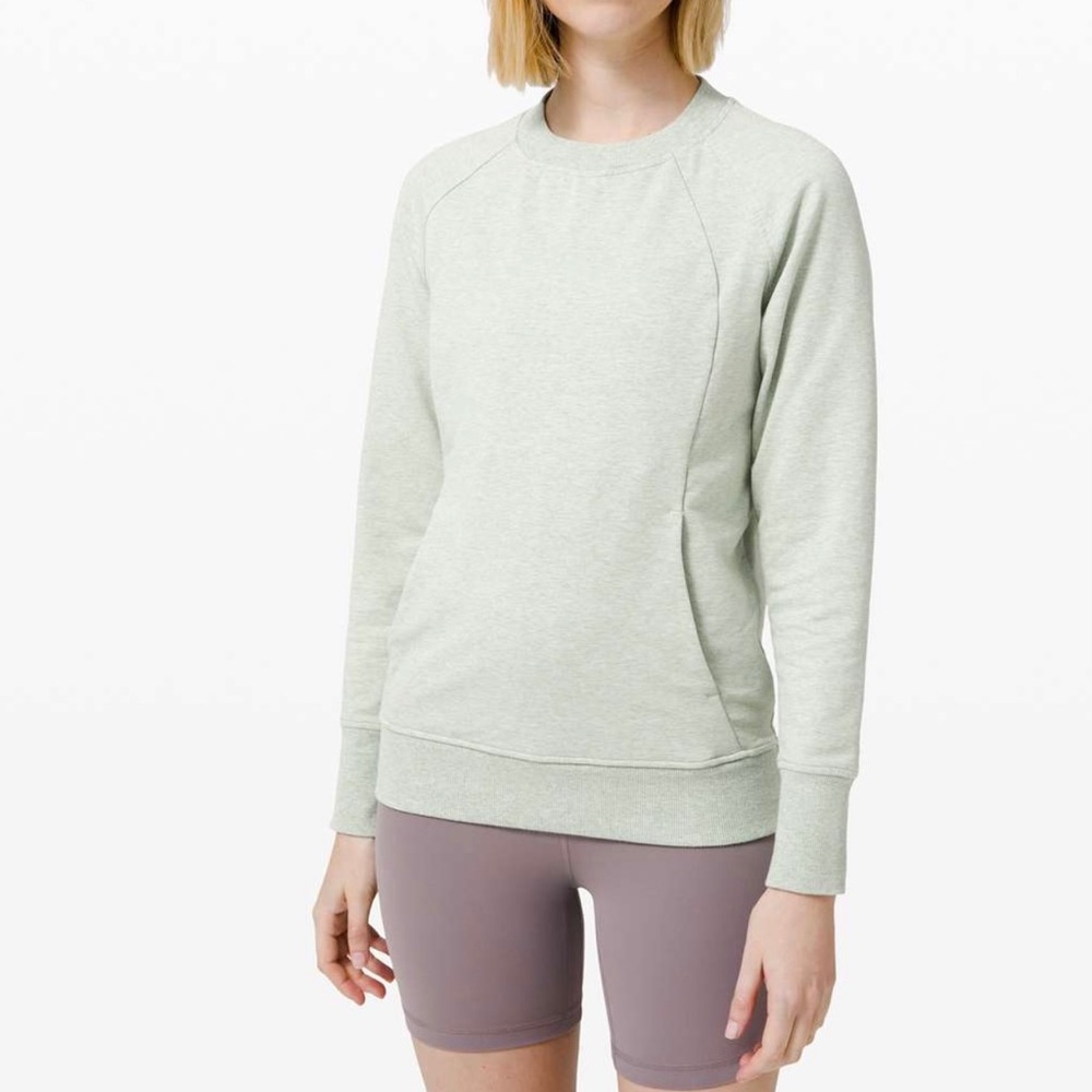Lululemon Scuba Crew Green Size 8